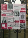 Cartel con pintada