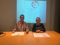 Judith Ubarrechena, Presidenta del COAVN Gipuzkoa junto a Cllaudia Pennese, vocal de Cultura
